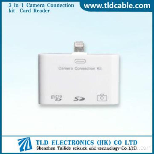 3 in 1 Camera Connection kit Card Reader for iPad